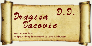 Dragiša Dacović vizit kartica